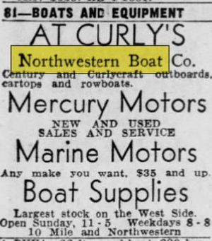 Northwestern Boat Co. - June 1949 Ad